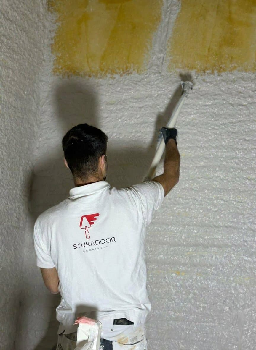 Stukadoor vakmannen aan het werk